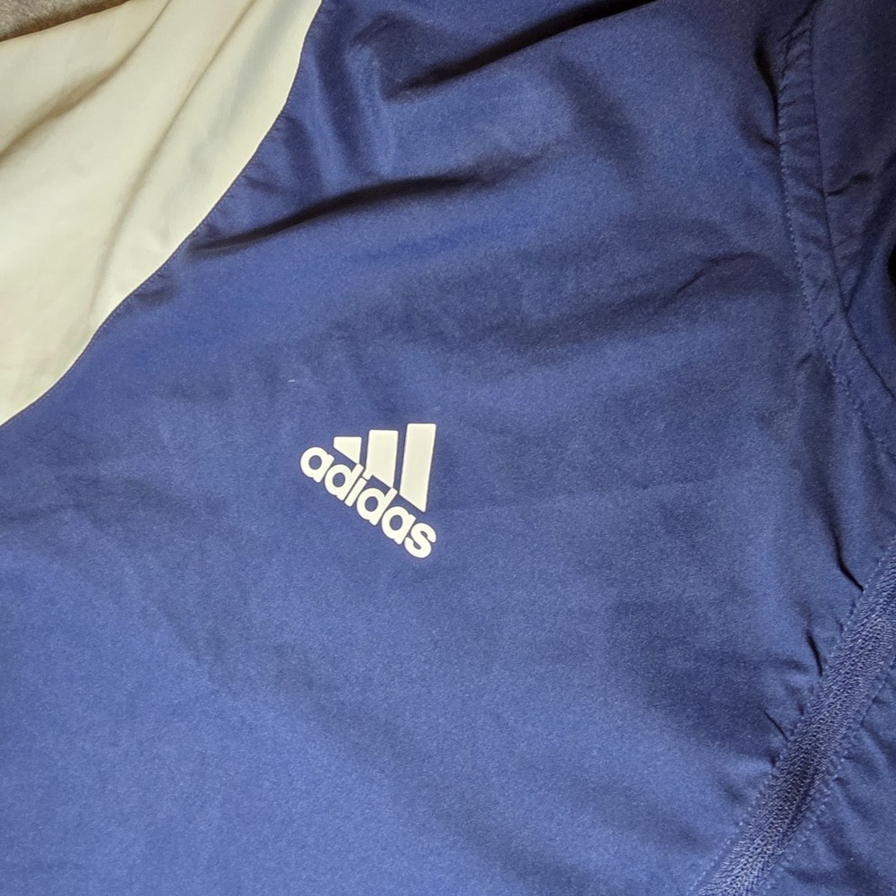 Adidas Windbreaker Kangaroo Pouch Eagle Logo 2xlt 435 - Picture 4 of 8